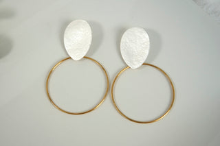 Pendientes Fides Baño Oro 24K