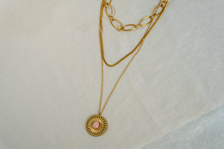 Collar Triple Diva Acero